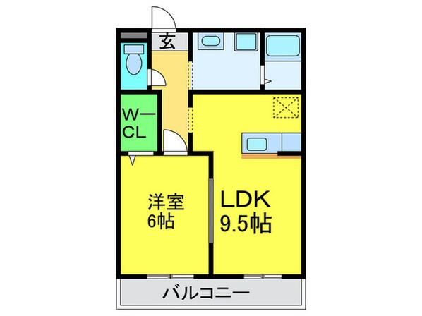 スプリ－ムの物件間取画像